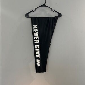 Motivational Black Pajama Pants